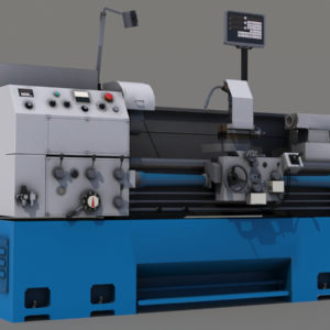 Lathe Turning Machine 3D Model - 3D Models World