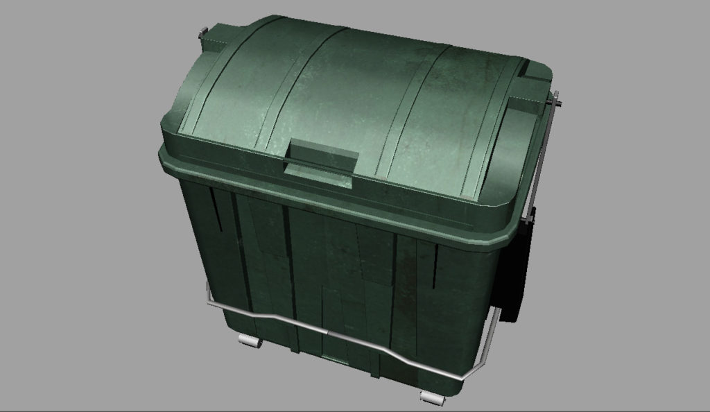 Large Garbage Container 3D model