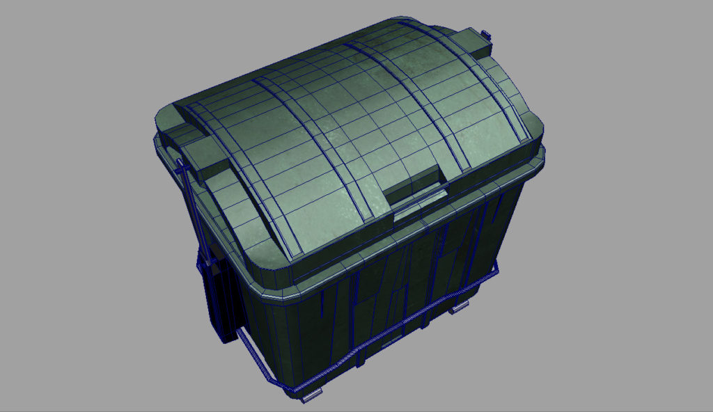 Large Garbage Container 3D model