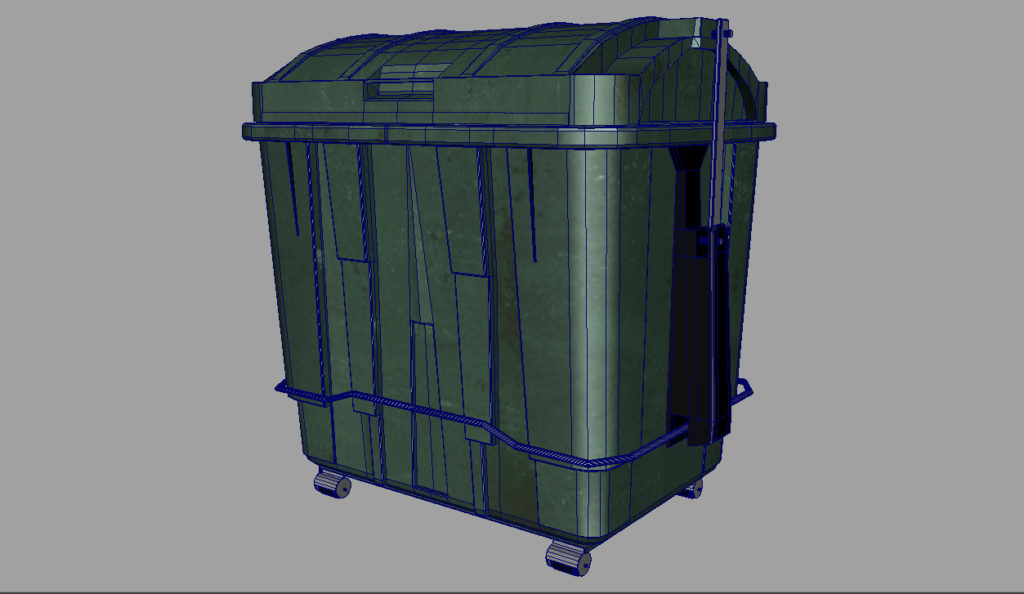 Large Garbage Container 3D model