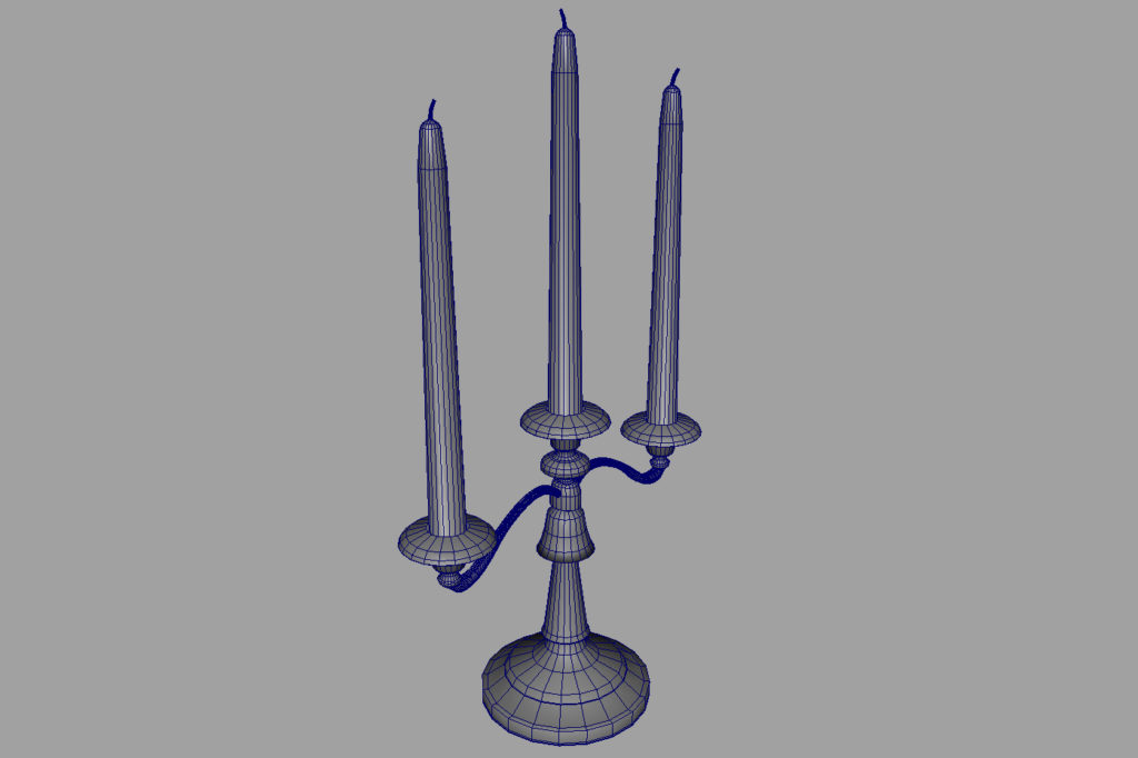 antique-triple-candle-candelabra-3d-model-11