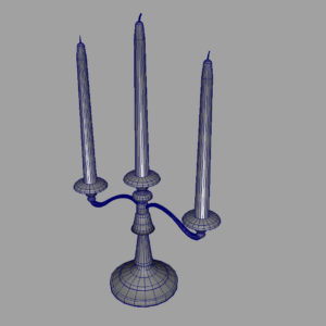 antique-triple-candle-candelabra-3d-model-8