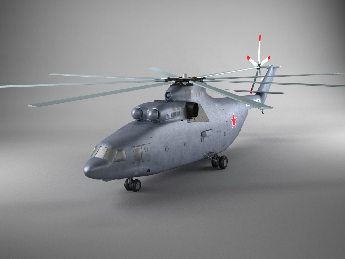 3d model helicopter