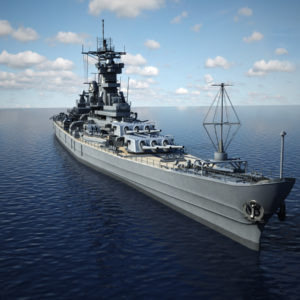 USS Iowa BB 61 Class 3D Model Battleship - 3D Models World