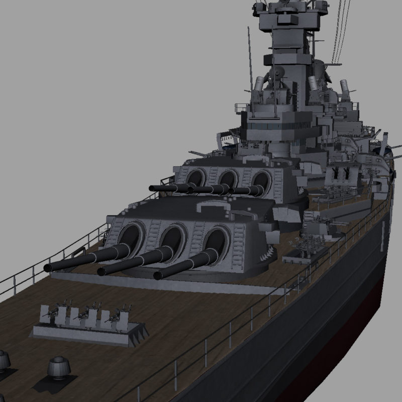 USS Iowa BB 61 Class 3D Model Battleship - 3D Models World