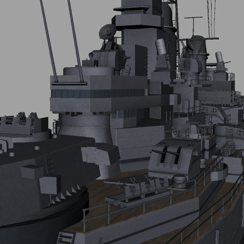 USS Iowa BB 61 Class 3D Model Battleship - 3D Models World