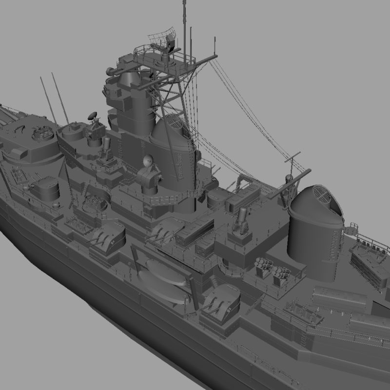 USS Iowa BB 61 Class 3D Model Battleship - 3D Models World