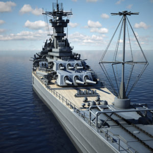 USS Iowa BB 61 Class 3D Model Battleship - 3D Models World