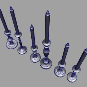 colorful-candlestick-candle-holder-3d-model-collection-11