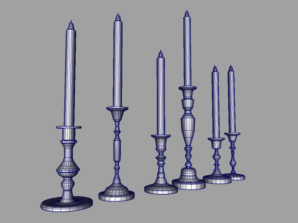 colorful-candlestick-candle-holder-3d-model-collection-13