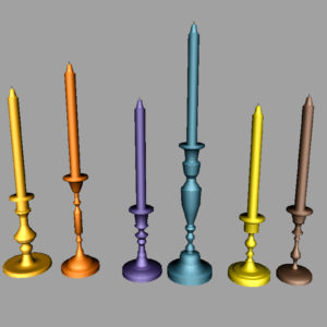 colorful-candlestick-candle-holder-3d-model-collection-8