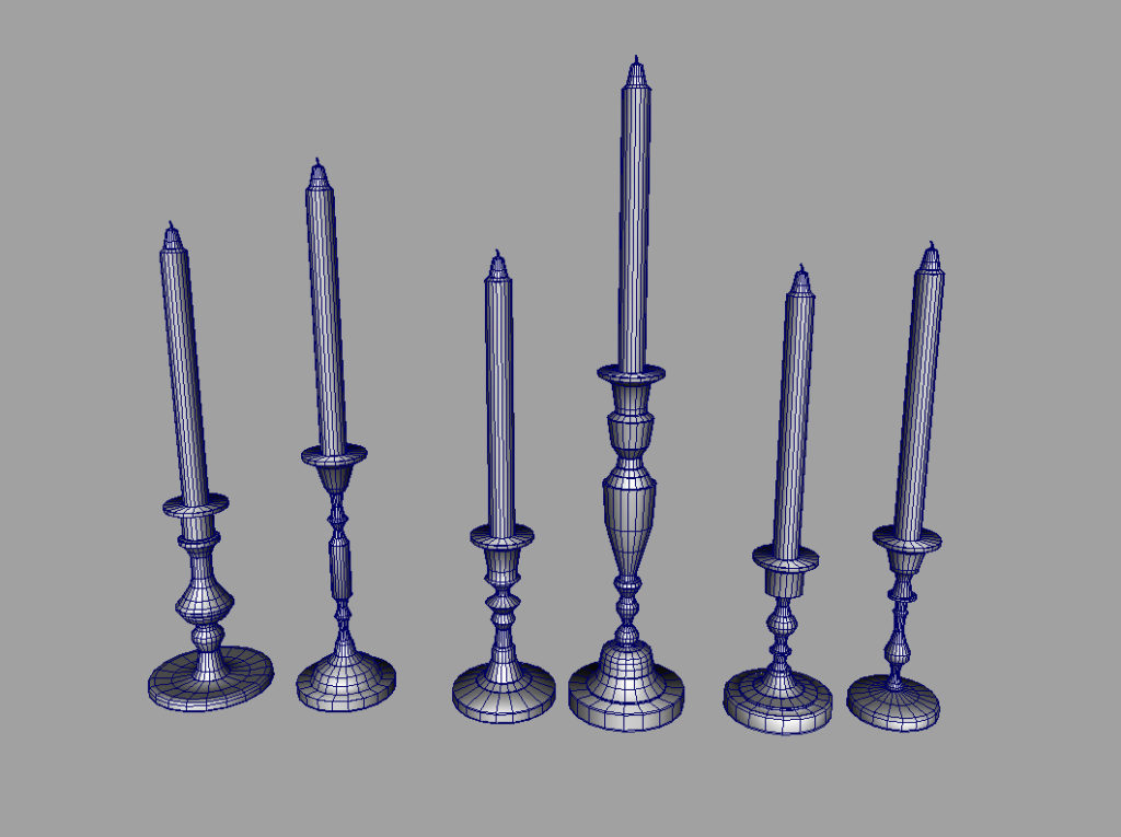 colorful-candlestick-candle-holder-3d-model-collection-9