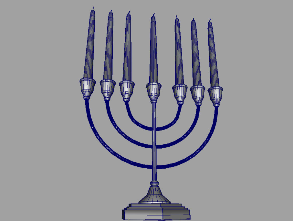 jewish-candle-holder-candlesticks-3d-model-11