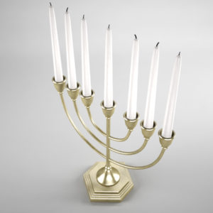 jewish-candle-holder-candlesticks-3d-model-4