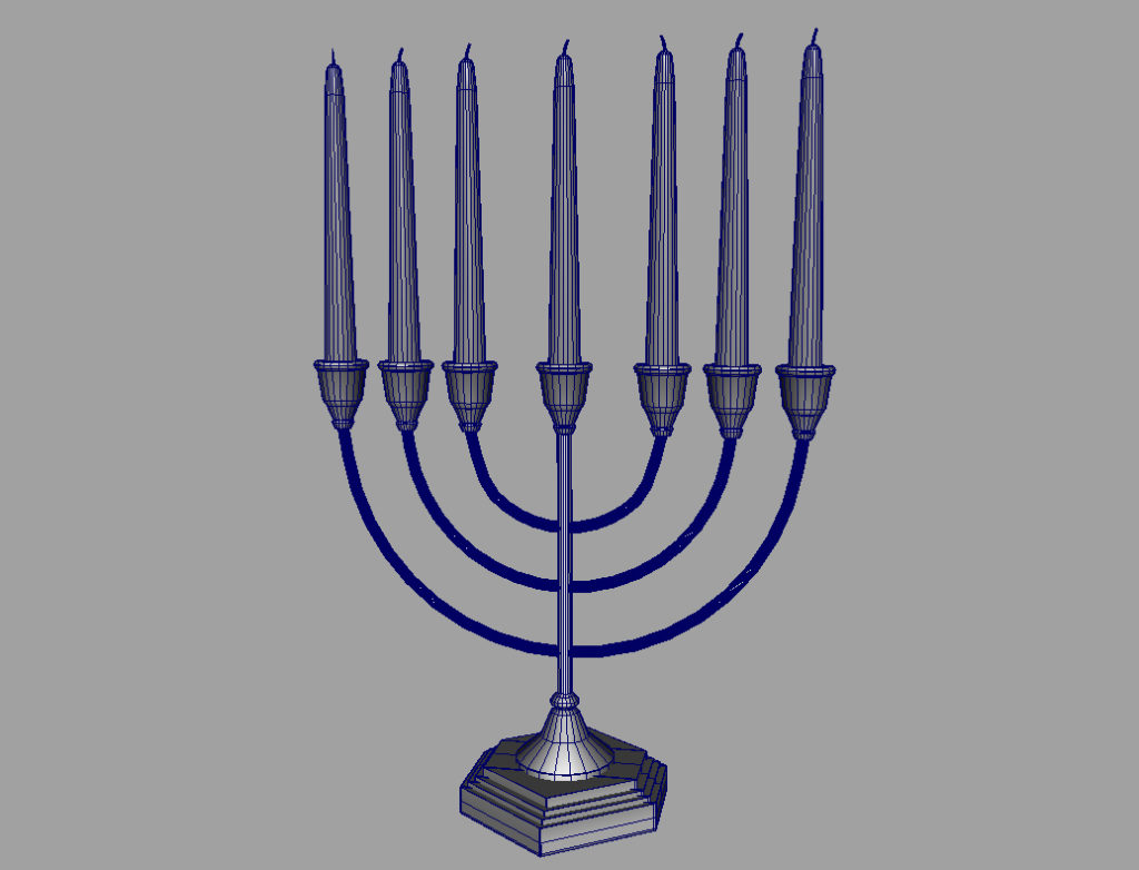 jewish-candle-holder-candlesticks-3d-model-7