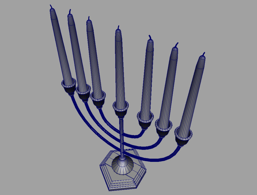 jewish-candle-holder-candlesticks-3d-model-9