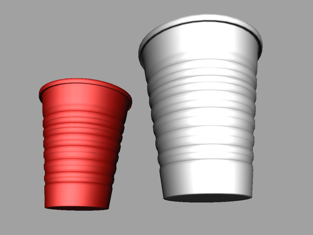Red Plastic Cup 3D model