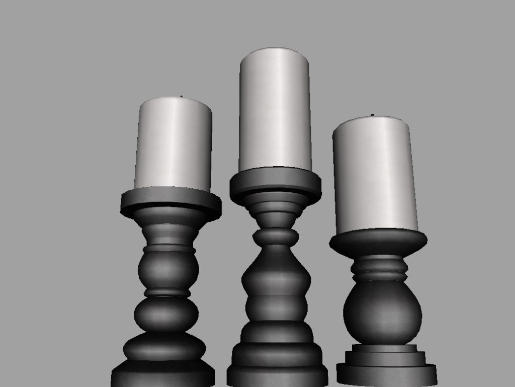short-candlesticks-black-3d-model-10