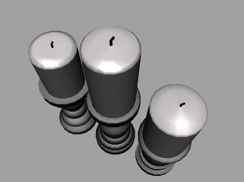 short-candlesticks-black-3d-model-14