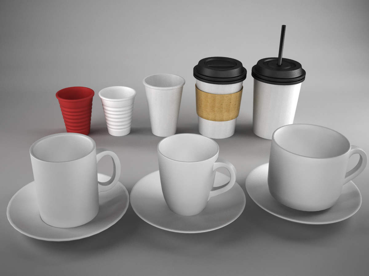 3d model coffee