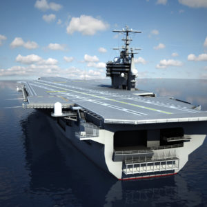 CVN 77 Aircraft Carrier USS George H.W Bush 3D Model