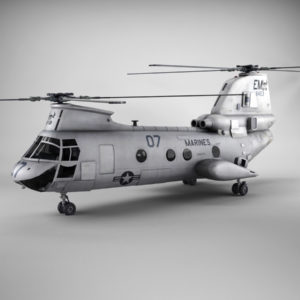 Boeing Vertol CH 46 Sea Knight 3D Model