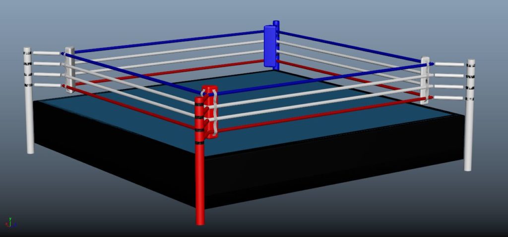 boxing-ring-PBR-3d-model-physically-based rendering-6