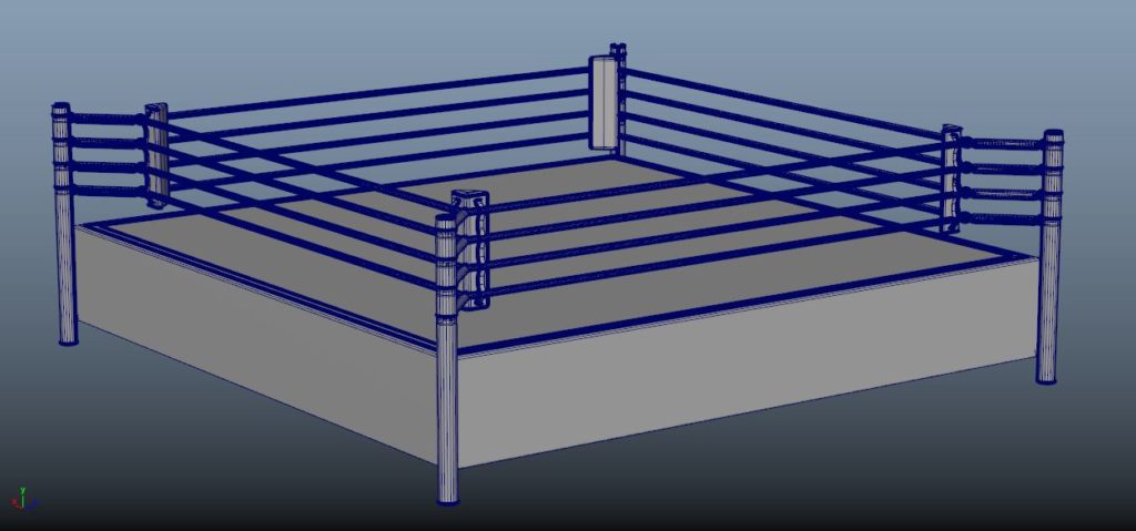 boxing-ring-PBR-3d-model-physically-based rendering-9