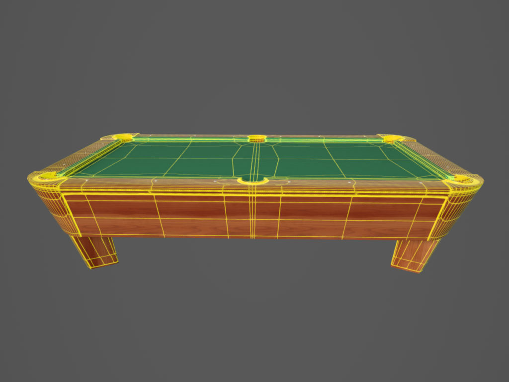 Pool Table 3d model. Free download.