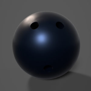 Bowling Ball PBR 3D Model