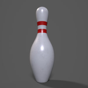 Bowling Pin PBR 3D Model