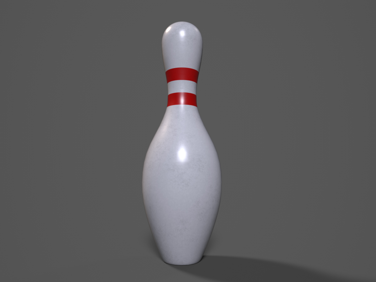 Bowling Pin Pbr 3d Model 3d Models World