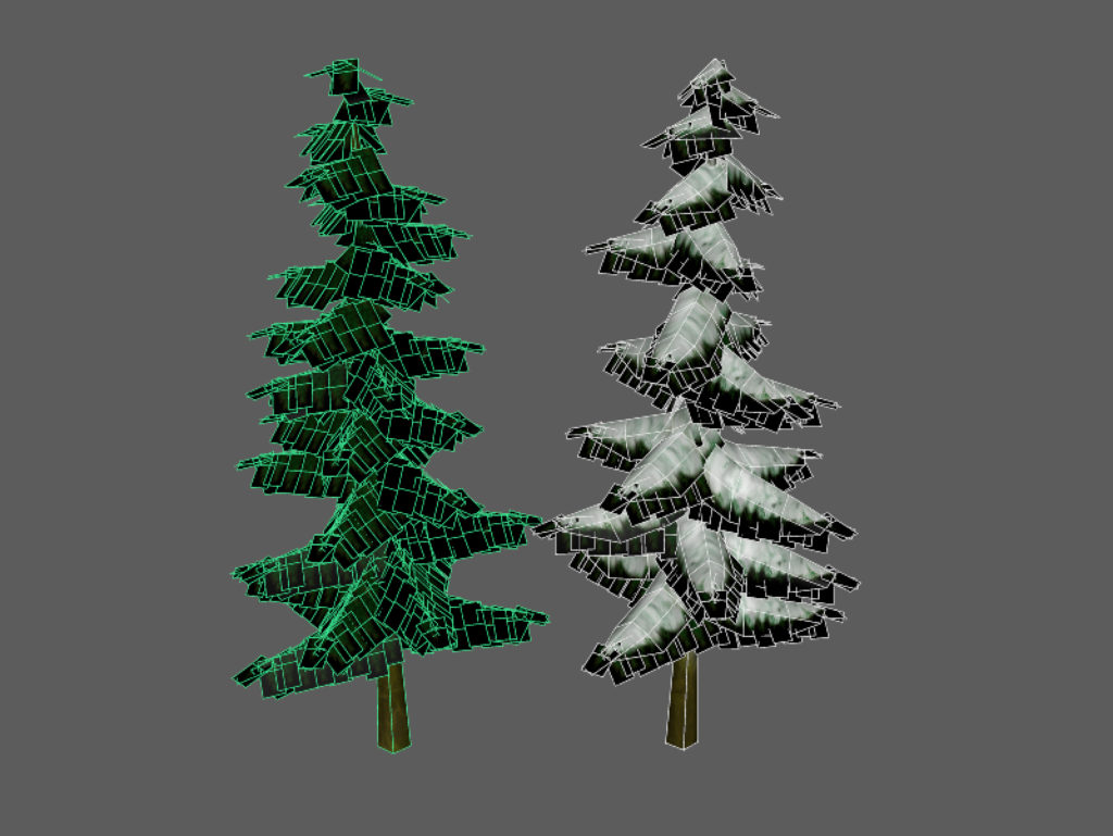 confir-trees-spring-tree-snow-tree-3d-models-3
