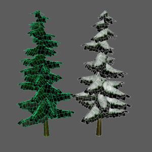 confir-trees-spring-tree-snow-tree-3d-models-3