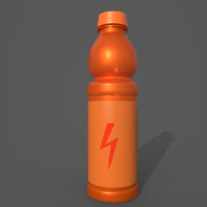 Energy Drink Bottle PBR 3D Model