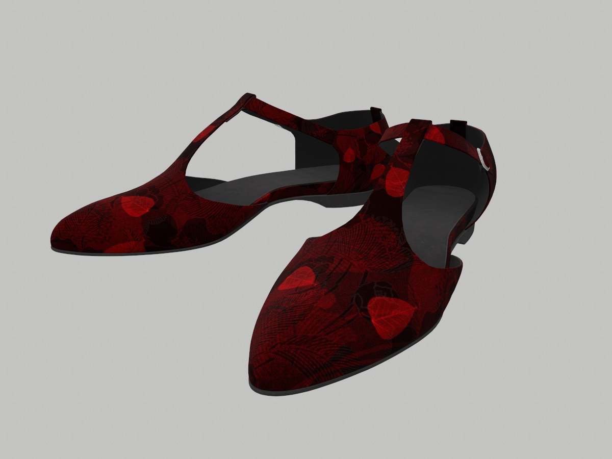 ankle-strap-flats-red-pbr-3d-model-physically-based-rendering-1