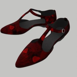 ankle-strap-flats-red-pbr-3d-model-physically-based-rendering-2