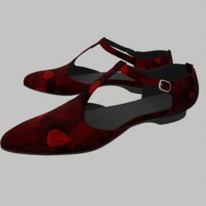 ankle-strap-flats-red-pbr-3d-model-physically-based-rendering-3