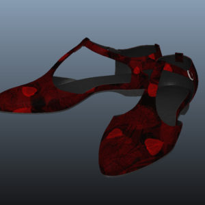 ankle-strap-flats-red-pbr-3d-model-physically-based-rendering-7