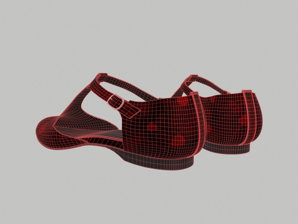 ankle-strap-flats-red-pbr-3d-model-physically-based-rendering-wireframe-4