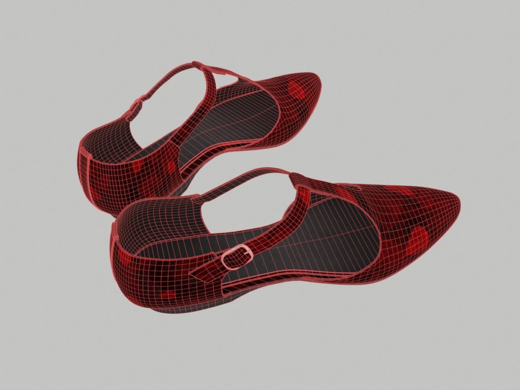 ankle-strap-flats-red-pbr-3d-model-physically-based-rendering-wireframe-5