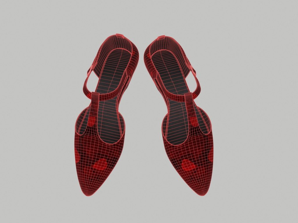 ankle-strap-flats-red-pbr-3d-model-physically-based-rendering-wireframe-6