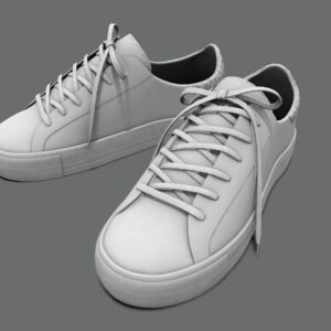 Sneakers White PBR 3D Model