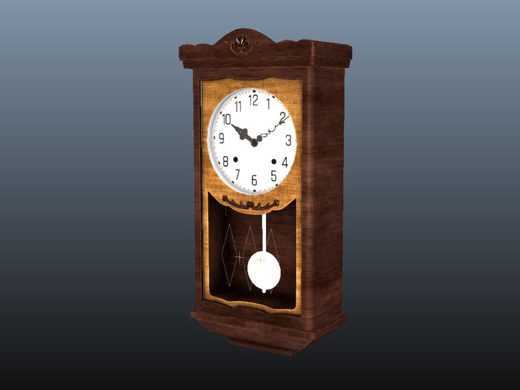 Photorealistic Pendulum Clock 3D Model - TurboSquid 1567689