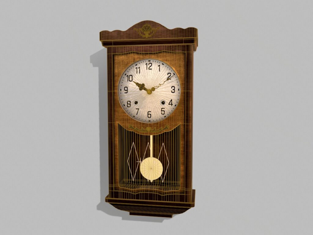 antique-pendulum-wall-clock-pbr-3d-model-physically-based-rendering-wireframe-1