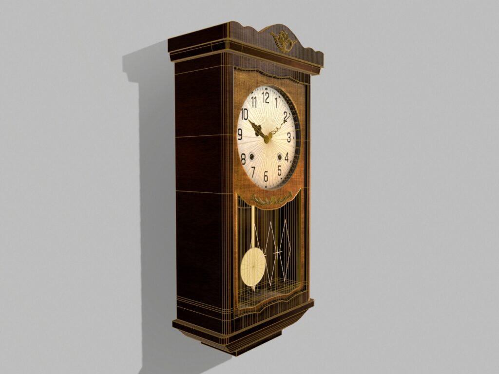 antique-pendulum-wall-clock-pbr-3d-model-physically-based-rendering-wireframe-3