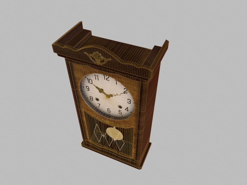 antique-pendulum-wall-clock-pbr-3d-model-physically-based-rendering-wireframe-4