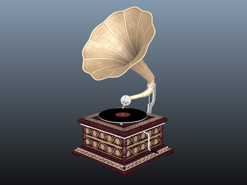 retro-trumpet-horn_record-player-pbr-3d-model-physically-based-rendering-8
