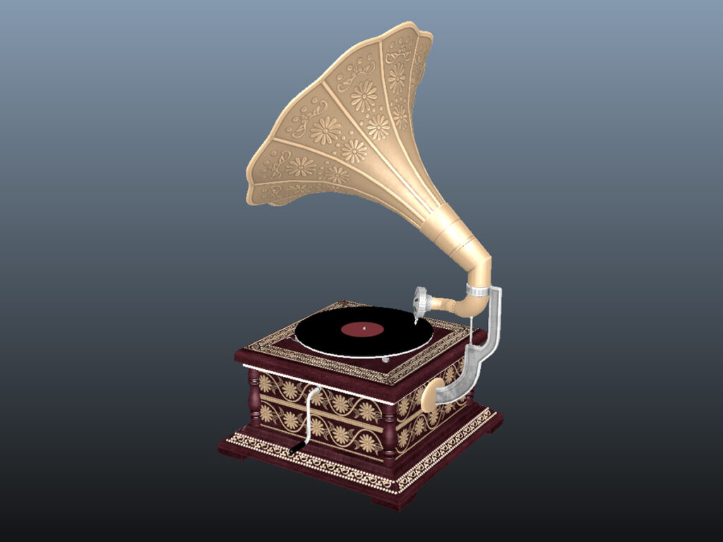retro-trumpet-horn_record-player-pbr-3d-model-physically-based-rendering-9