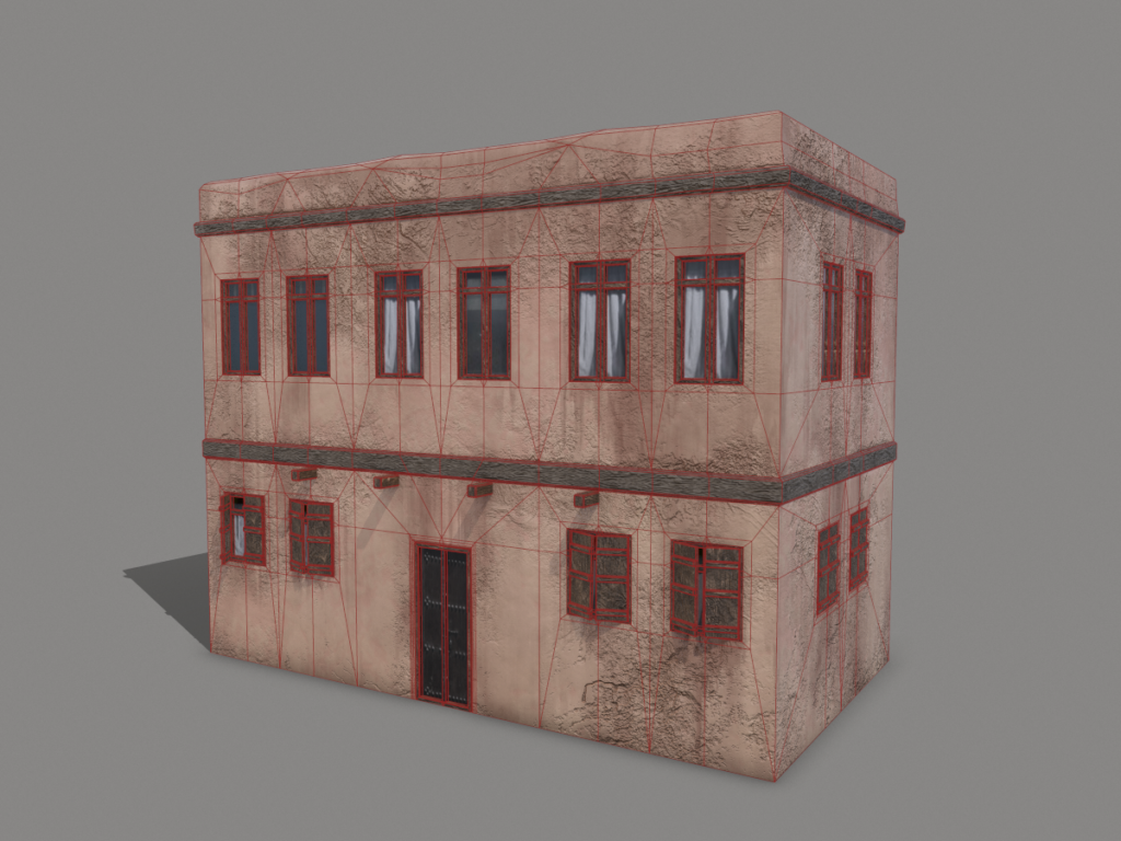 middle-eastern-old-clay-house-style1-pbr-3d-model-physically-based-rendering-wireframe-1